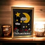 tablou handmade universul nocturn