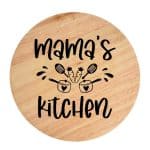 Tocator din lemn, HandMade,  personalizat 'mama's kitchen'