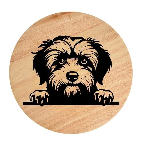 HAVANESE-Photoroom Tablou gravat pe lemn, caine rasa 'HAVANESE' - imagine 1