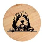 Tablou gravat pe lemn, caine rasa 'PETIT BASSET GRIFFON VENDEEN'