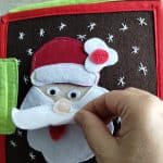 Quiet Book „Santa Claus”, Quiet Book Montessori, Jucărie educativă, Quiet Book de activități