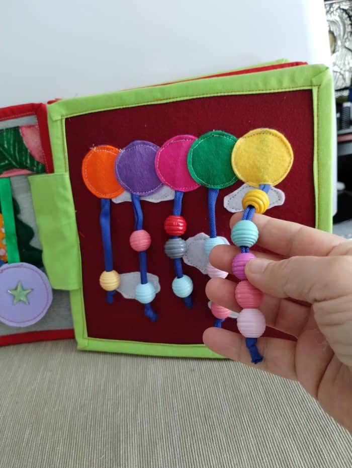 Quiet Book „Santa Claus”, Quiet Book Montessori, Jucărie educativă, Quiet Book de activități - imagine 3