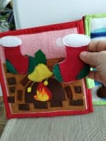 Quiet Book „Santa Claus”, Quiet Book Montessori, Jucărie educativă, Quiet Book de activități - imagine 6