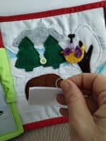 Quiet Book „Santa Claus”, Quiet Book Montessori, Jucărie educativă, Quiet Book de activități - imagine 8