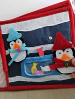 Quiet Book „Rudolph”, Quiet Book Montessori, Jucărie educativă, Quiet Book de activități - imagine 3