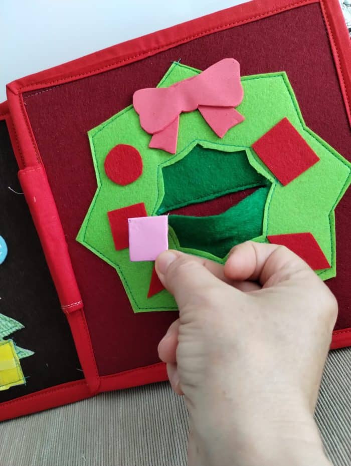 Quiet Book „Rudolph”, Quiet Book Montessori, Jucărie educativă, Quiet Book de activități - imagine 5