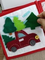 Quiet Book „Rudolph”, Quiet Book Montessori, Jucărie educativă, Quiet Book de activități - imagine 8