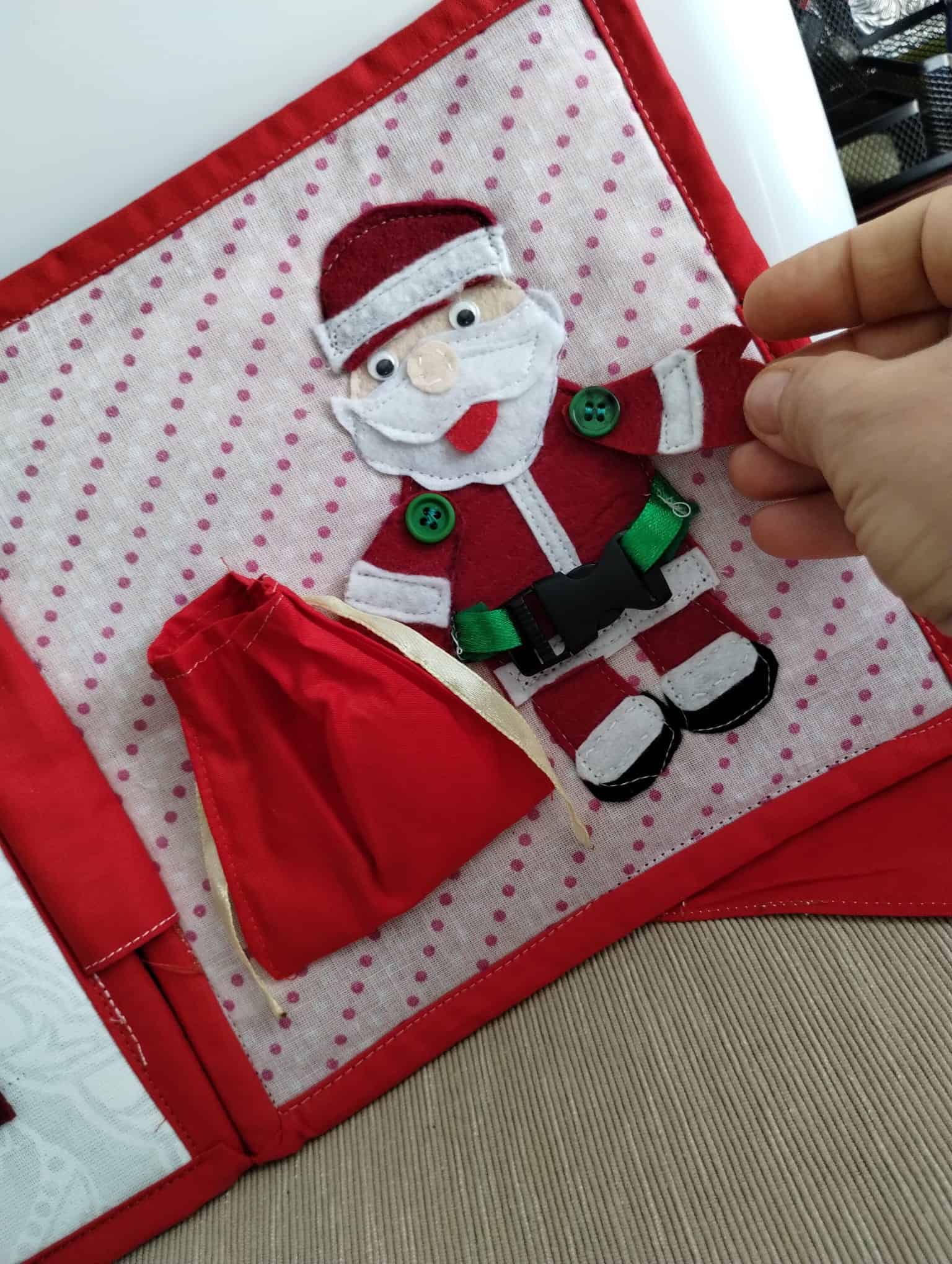 Quiet Book Handmade The Reindeer9 Quiet Book „Rudolph”, Quiet Book Montessori, Jucărie educativă, Quiet Book de activități - imagine 9