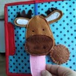 Quiet Book „Rudolph”, Quiet Book Montessori, Jucărie educativă, Quiet Book de activități