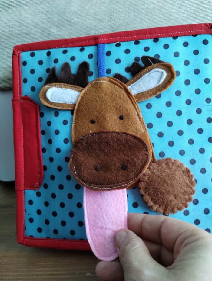 Quiet Book „Rudolph”, Quiet Book Montessori, Jucărie educativă, Quiet Book de activități - imagine 1