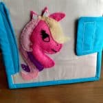 Quiet Book „Unicornul”, Quiet Book Montessori, Jucărie educativă, Quiet Book de activități