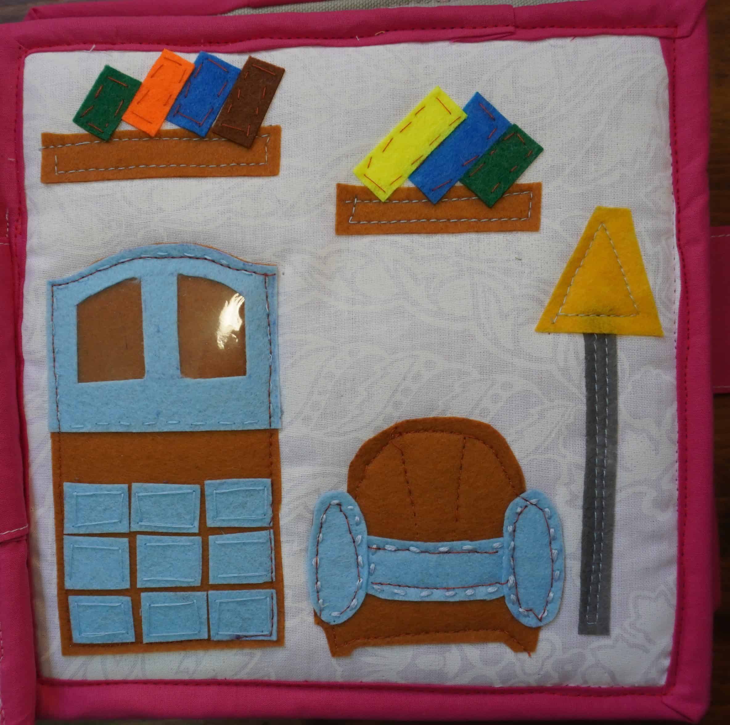THE01120 Quiet Book „Micuță prințesă”, Quiet Book Montessori, Jucărie educativă, Quiet Book de activități - imagine 4
