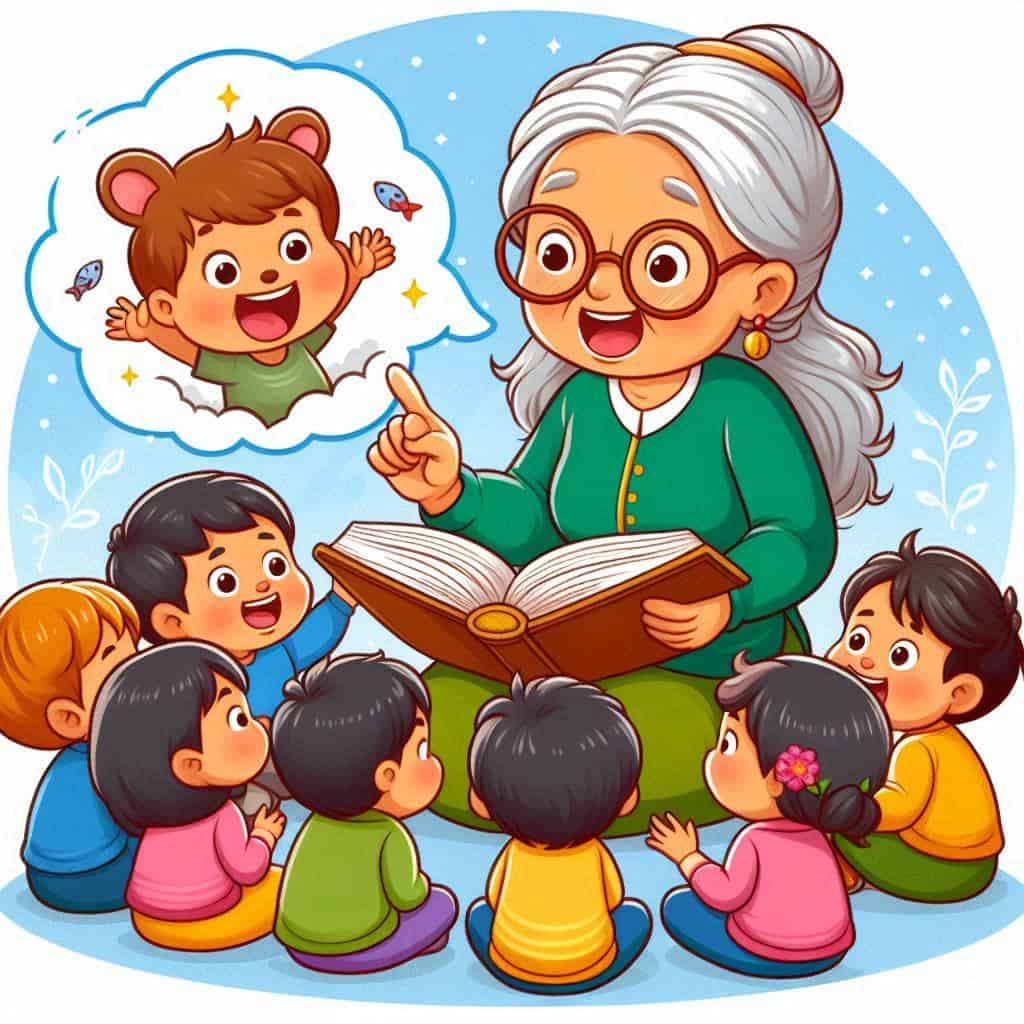 Bunica spune povesti-4 Jucării și creație pentru copii, activități educaționale și distractive, calitate garantată pentru dezvoltarea creativității.