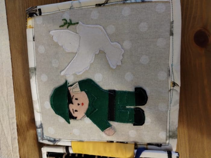 Quiet book handmade din fetru "Pisicuta Rosie" - imagine 7