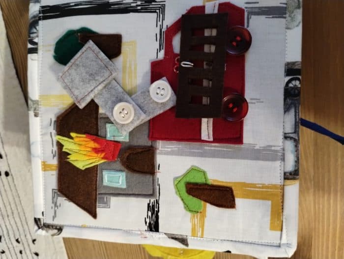 Quiet book handmade din fetru "Pisicuta Rosie" - imagine 10