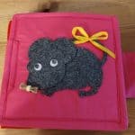 Quiet book handmade din fetru "Soricelul"
