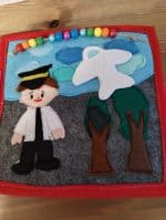 Quiet book handmade din fetru "Soricelul" - imagine 4