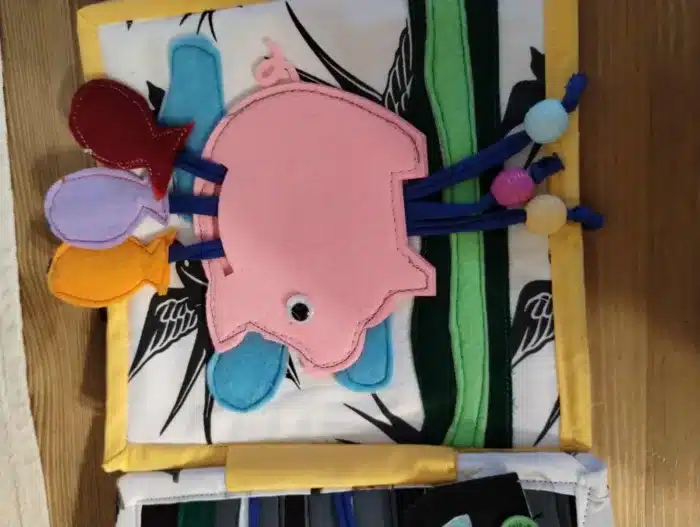 Quiet book handmade din fetru "Tweety" - imagine 11