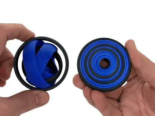 9_rings Bile de cauciuc pentru joacă și antrenament, compactă și durabilă.