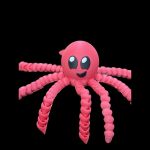 Baloane și jucării pentru copii cu decor octopus roz, perfect pentru petreceri și jocuri creative.
