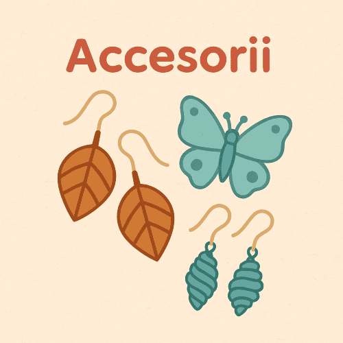 Accesorii pentru jucării și crafturi, cercei și decoruri pentru copii.