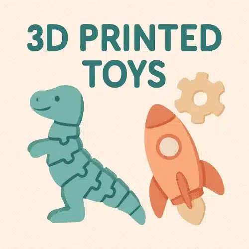 Jucării 3D imprimate pentru copii și hobby-uri, educație și divertisment.