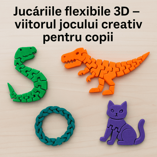 Jucării felxibile 3D pentru copii, jucării creative și educative pentru dezvoltarea lor.