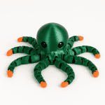Jucărie octopus din silicon pentru joacă și decor, ideală pentru copii și colecționari.