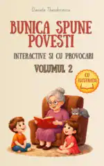 Povești pentru copii cu bunica, ilustrate, educative și distractive, din volumul 2.